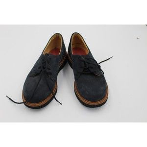 SAMUEL HUBBARD (W1100 058) Lace-up Blue Suede Men's Casual Shoes SIZE 7 M